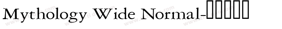 Mythology Wide Normal字体转换